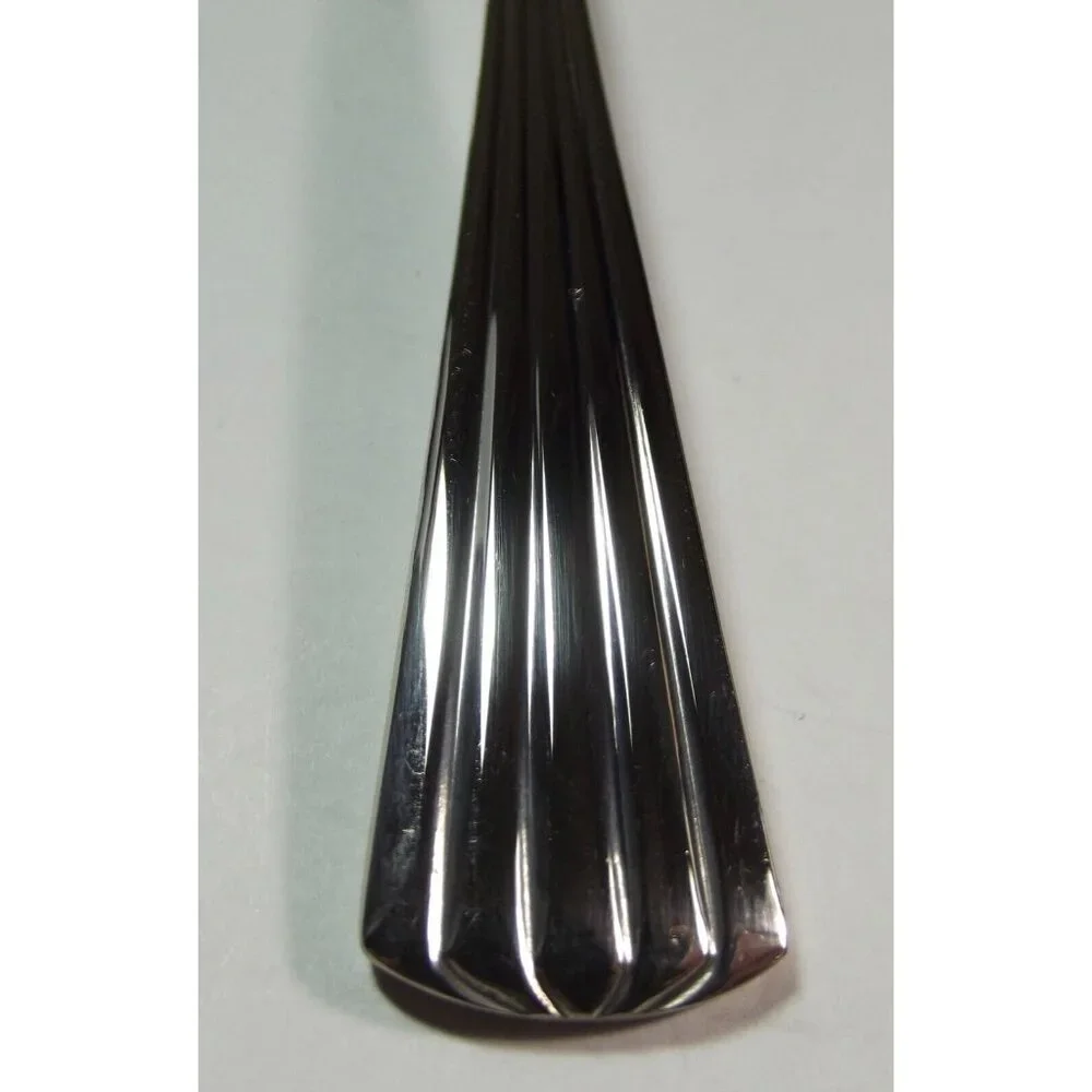 Reed & Barton Medium Solid Cold Meat Serving Fork TRINITY HALL 18/10 stainless